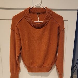 Free People Cashmere Orange Sweater XS